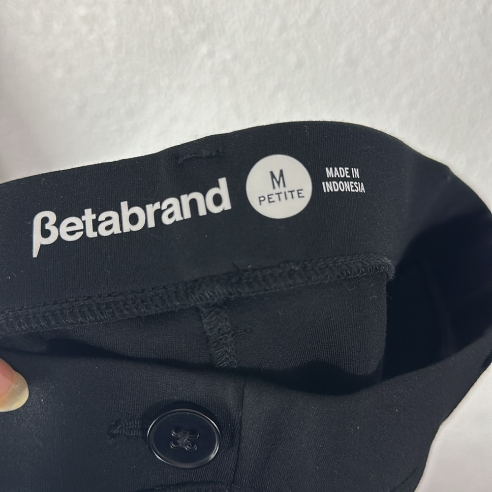Betabrand Classic Black Straight Pants SZ MP - Picture 5 of 6